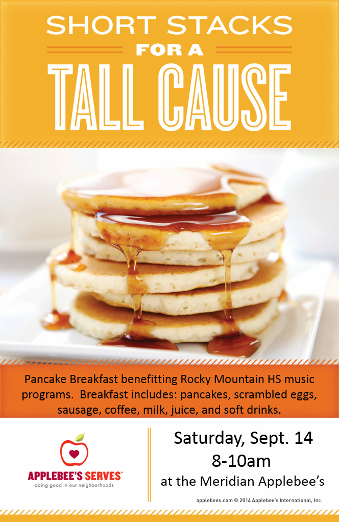 Applebee’s Pancake Breakfast (Fundraiser) TICKETS ARE SOLD OUT RMHS